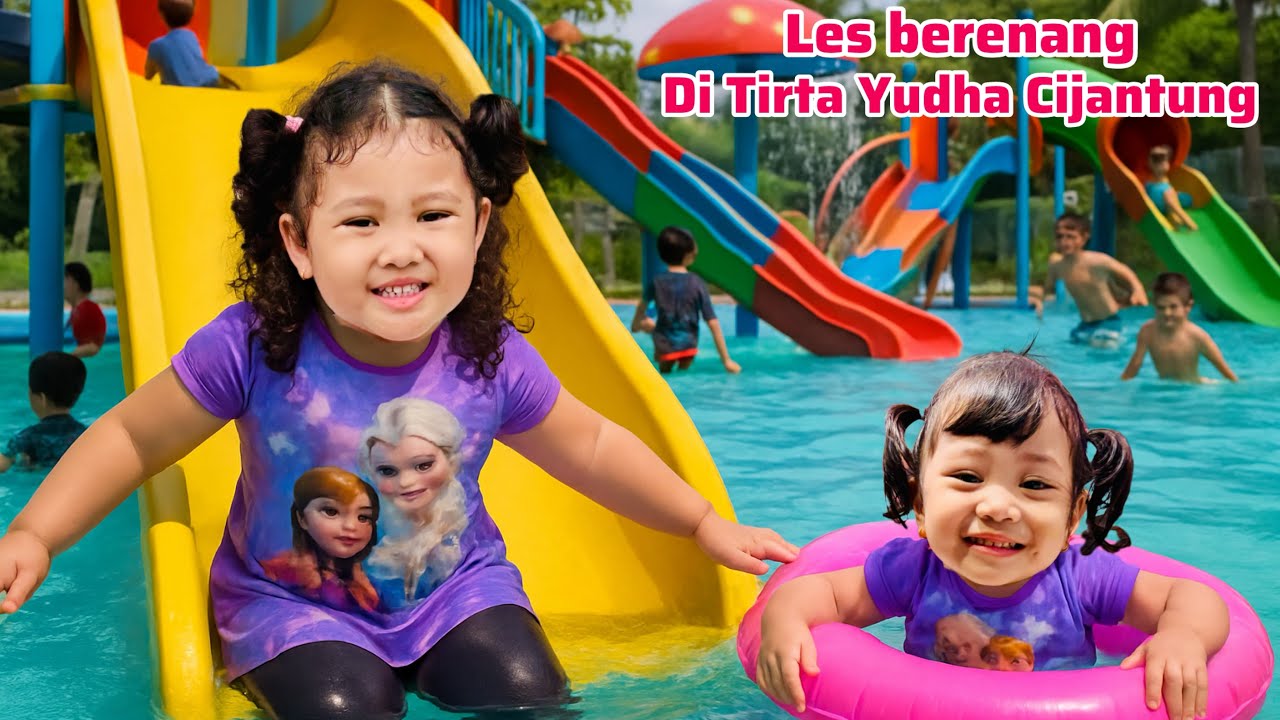 BERENANG DI KOLAM RENANG TIRTA YUDHA|JENNAIRA LES BERENANG|PEROSOTAN ANAK|BERMAIN AIR#kolamrenang