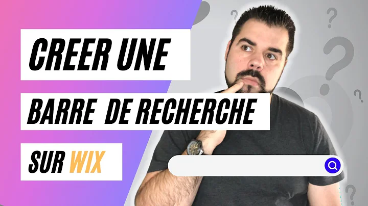 Crer une barre de recherche facilement sur Wix pou...