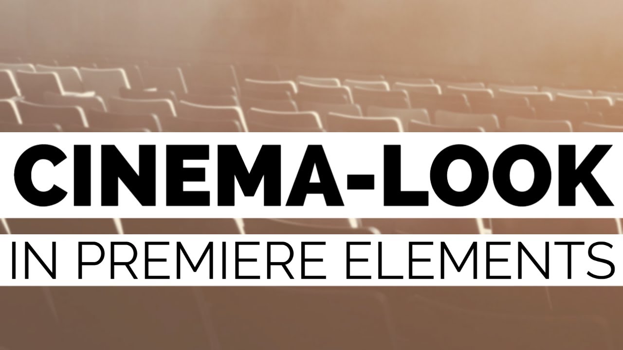 Cinema-Look / Film-Look in Adobe Premiere Elements | Tutorial deutsch