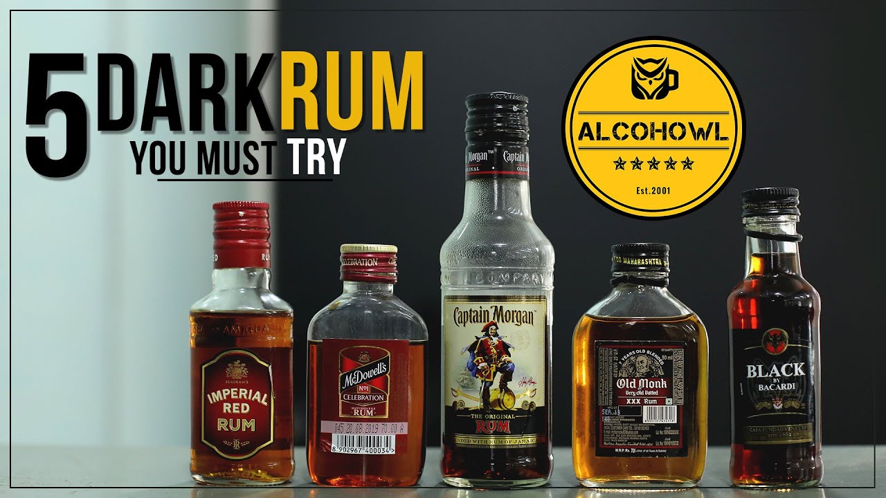 Top 5 Dark Rum You Must Try Old Monk Captain Morgan Bacardi Black Youtube