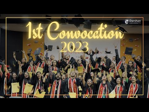 Darshan University - 1st Convocation - Batch 2021-23 - video from Darshan University
