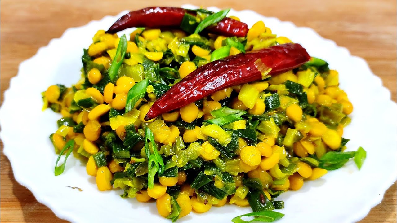 Hara Pyaz Chana Daal ki Sabji // hare pyaz ki sabji // chana daal ki sabji // Healthy sabji recipe