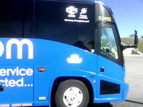 Megabus in Whitby. - YouTube