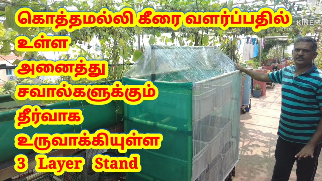 garden stand | இனிமேல் ஈசியாக, பாதுகாப்பாக, வருடம் முழுவதும் மாடி தோட்டத்தில் கொத்தமல்லி வளர்க்கலாம்