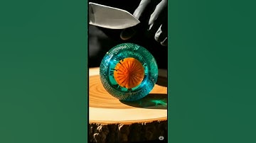 Ultra Macro Glass Coconut ASMR | Satisfying Slice in 4K 🔪✨