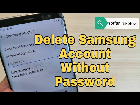 Видео: Как да премахна имейл акаунт от моя Samsung s8?