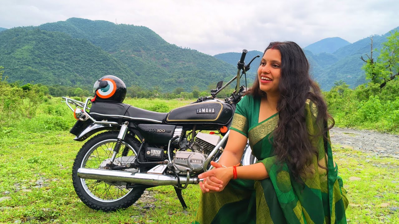 Girl Riding Yamaha Rx100 || Water Crossing || Biker Girl Vlog # ...