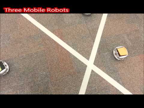 Implementation of Real-time Obstacle Avoidance Algorithm for three mobile robots (Khepera-III).