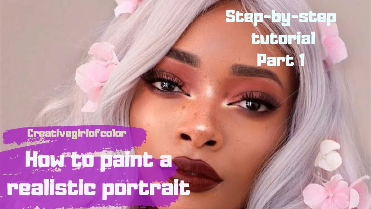 ACRYLIC PORTRAIT PAINTING TUTORIAL FOR BEGINNERS || How to paint a
