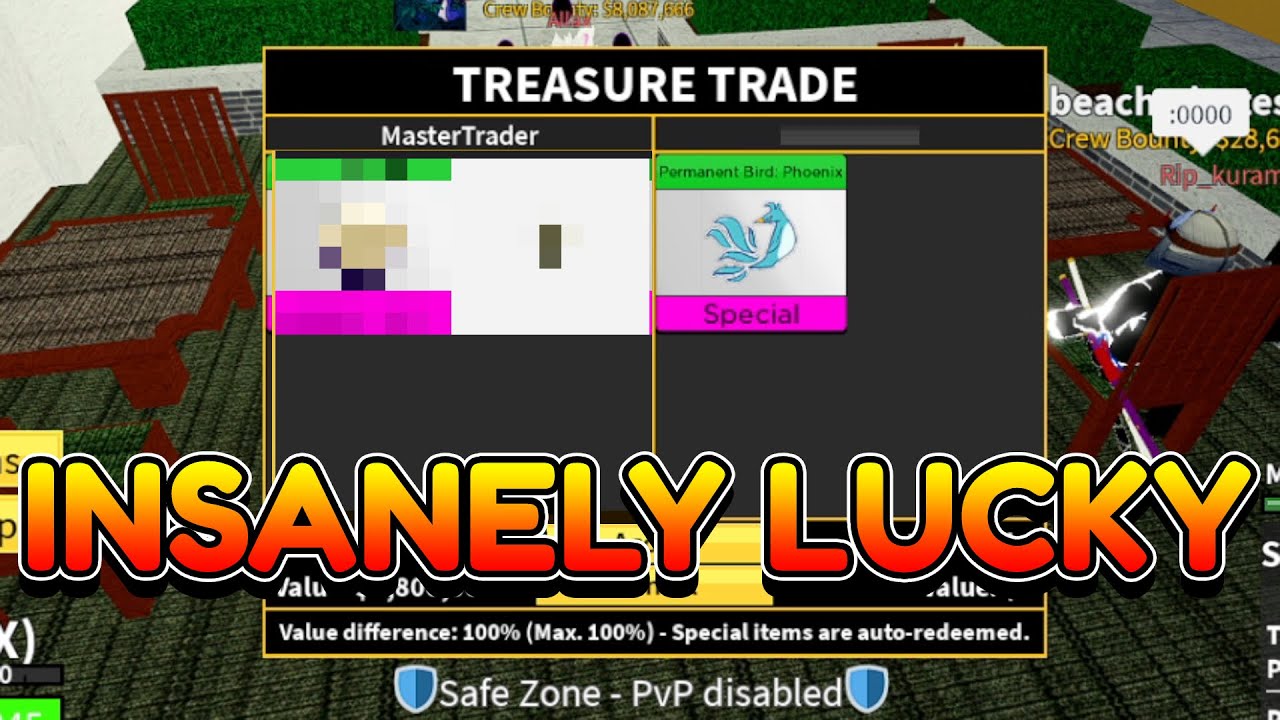 I got PERMANENT PHOENIX by doing this TRADE in Blox Fruits! 🔥🐦 