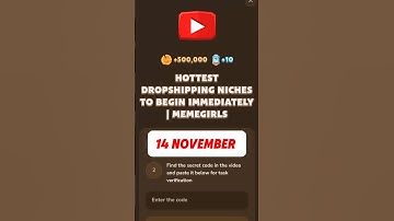 HOTTEST DROPSHIPPING NICHES TO BEGIN IMMEDIATELY | MEMEGIRLS #memefi #code