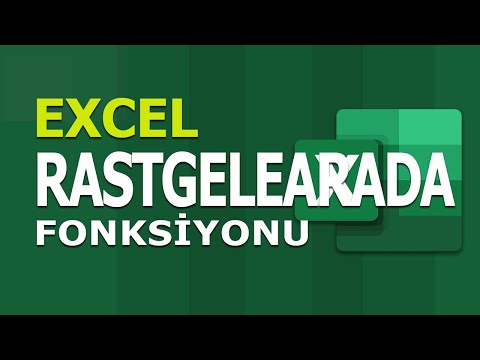 RASTGELEARADA (RANDBETWEEN) Fonksiyonu | Excel Dersleri