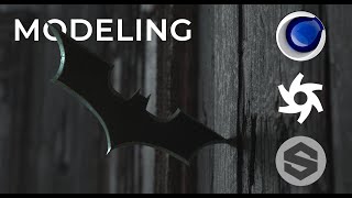 Speed Modeling batarang from the movie Dark Knight in Cinema4d