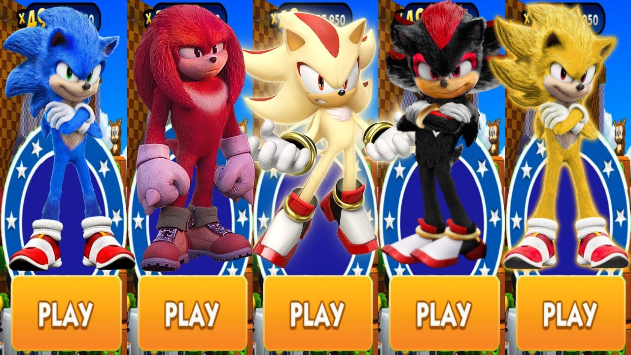 Sonic Dash - Super Shadow vs All Movie Characters Unlocked & Fully ...