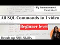 All IMPORTANT SQL Commands in ONE video | SQL Command Types