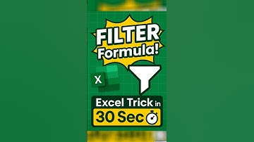 STOP Copy-Pasting! Use This Excel FILTER Function in 30 Seconds 💥 #Shorts