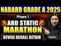 ARD Static Marathon for NABARD Grade A 2025 | Complete ARD Static MCQs Revision for NABARD Phase 1
