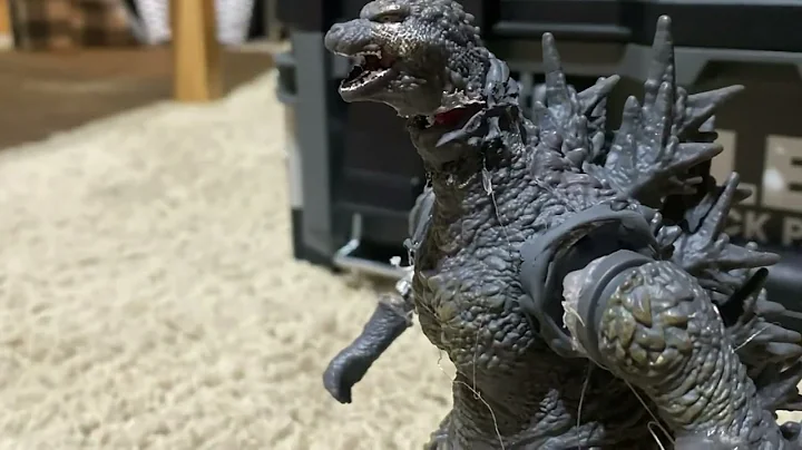 Godzilla minus one atomic breath, test stop motion