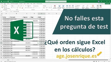Test Excel Oposiciones 【Orden de Operadores】 Estado, Ayuntamiento, Universidad y Adm. Local
