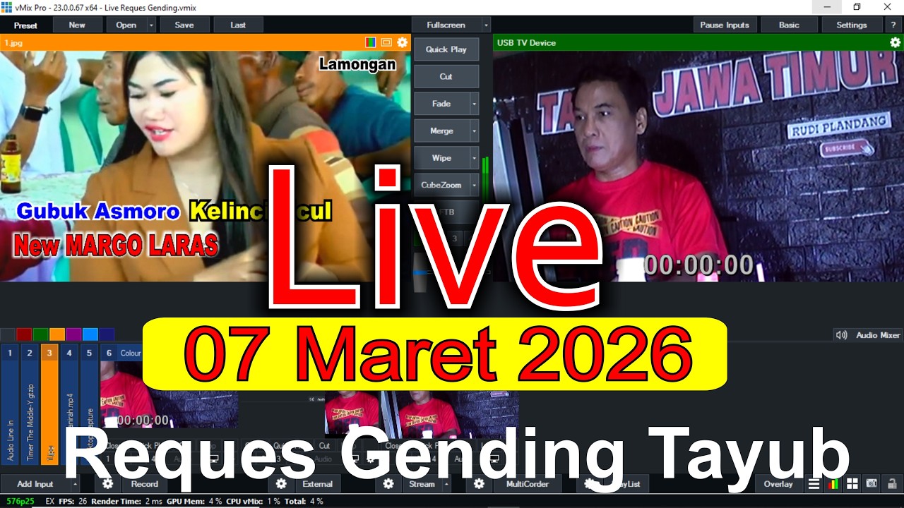 Live Streaming reques gending tayub jawa timur 07 Maret 2026