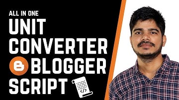 All in one Unit Converter Blogger Script Free | Free Premium Blogger Script | By Suman arya