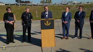 LMPD/Mayor/KYTC/Telecommunications presser on thefts 10-22-24
