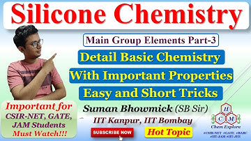 Silicone Chemistry || Main Group Elements || CSIR-NET GATE JAM | By IITan | Easy and Short Tricks