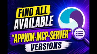 Famous Find All Available "Appium-MCP-Server" Versions | Check, Install & Upgrade Any Version Wealth