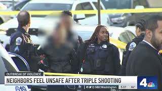 ‘It's Heartbreaking': Residents Near DC Triple Shooting Say They Feel Unsafe | NBC4 Washington