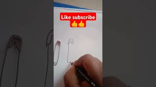 simple pin drawing pinned#shorts#trendinglikesubscribe