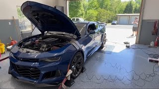 2023 Zl1 with Speed engineering headers, straight pipe, and Rotofab Big gulp on the dyno... Resimi