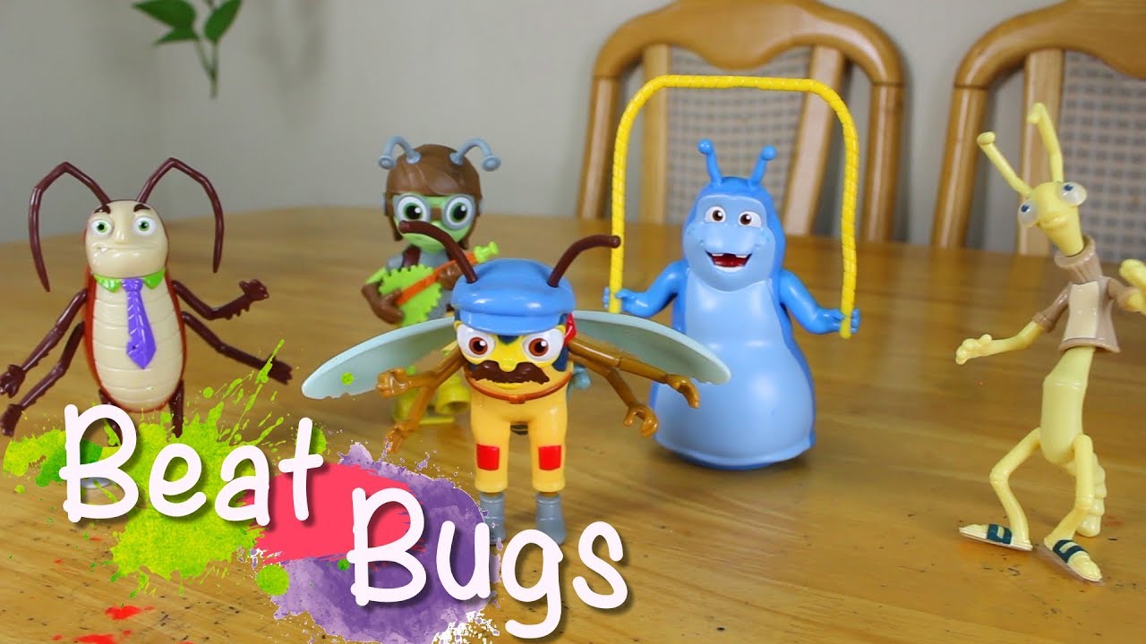 Playing with beat bugs toys for kids