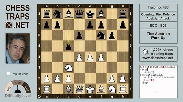 Pirc Defence Austrian Attack - Austrian Perk Up (trap no. 483)