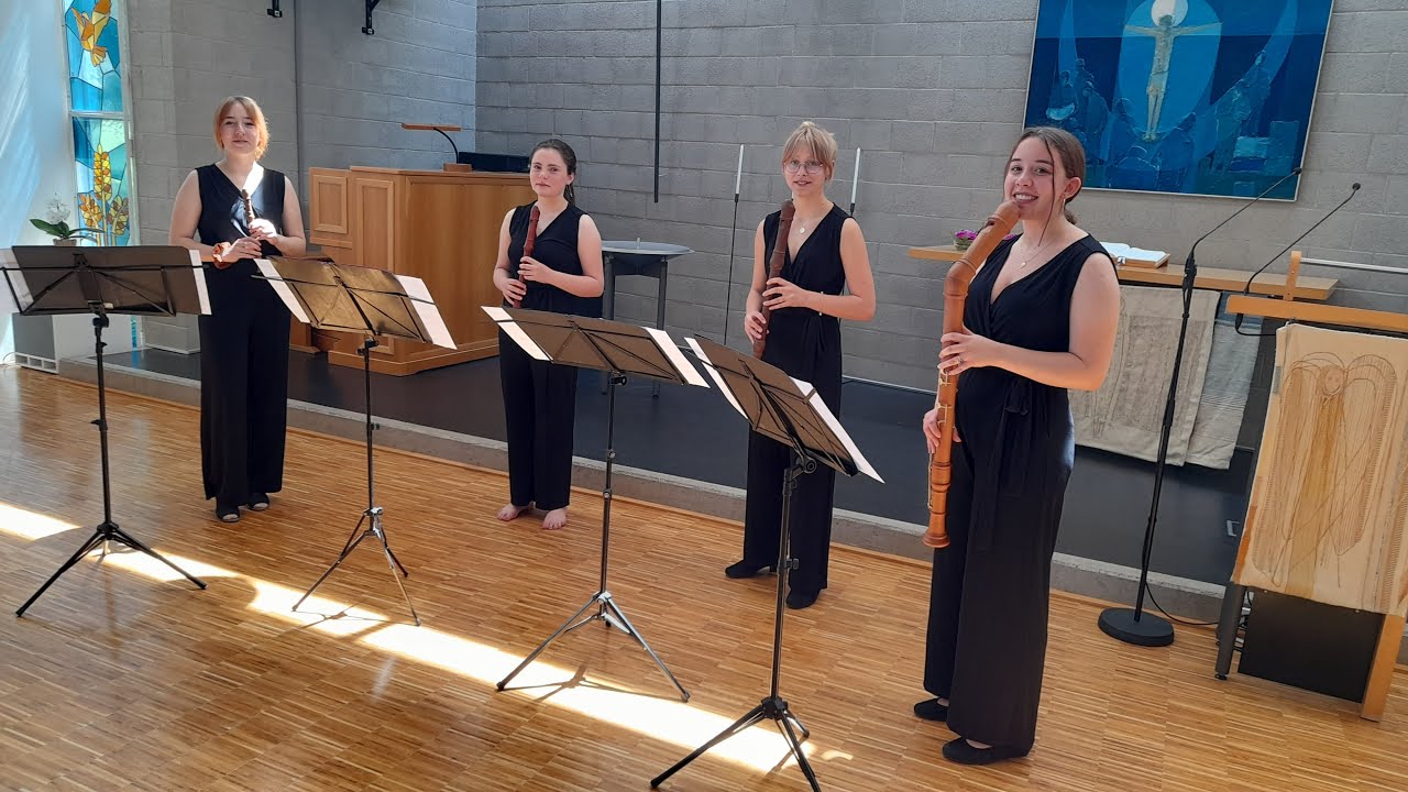 J.S.Bach BWV 595 für Blockflötenquartett