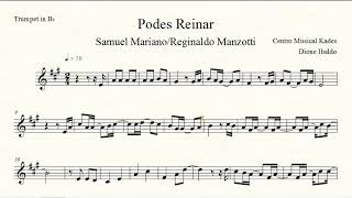 Partitura PODES REINAR - Samuel Mariano/Reginaldo Manzotti - Sax Alto 