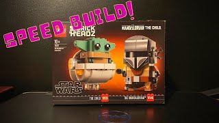 Lego Baby Yoda Mando Brickheads Unboxing Speed Build Review