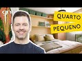 Decoração de QUARTO PEQUENO otimiza espaço e dá conforto ao casal | Antes e Depois | Maurício Arruda