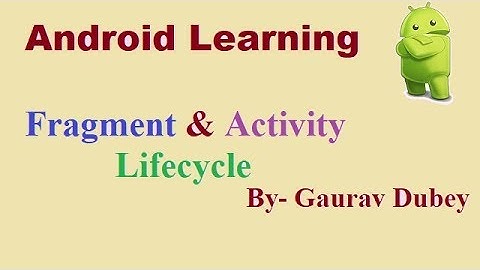 android fragment lifecycle | activity lifecycle | Hindi