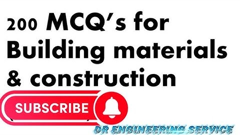 Construction Materials 200+ MCQ.  For Assist. Sub engineer. Sudurpaschim Pradesh @drengservice psc
