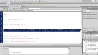 Dreamweaver - 22 - Creating PHP Script for Contact Form