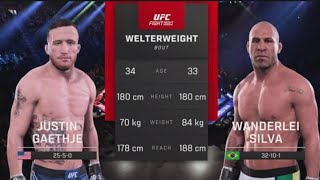 UFC 5 Justin Gaethje Vs Wanderlei Silva - Awesome #UFC Welterweight Fight English Commentary PS5