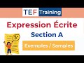 Tef expression crite section a  niveaux b2 et c1 