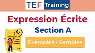 TEF Expression Écrite Section A ( Niveaux B2 et C1 )