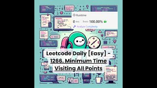 1266. Minimum Time Visiting All Points [Easy] | Leetcode Daily | 1-12-26