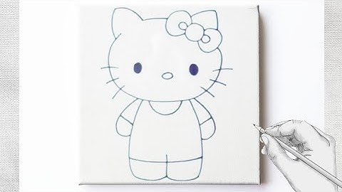 How To Draw Hello Kitty (New Lesson With Color) @ ART ONLINE
