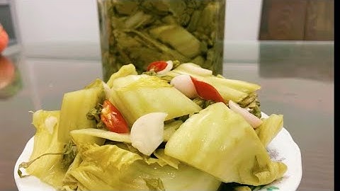 70# Cách Làm Dưa Cải Muối Chua Vàng Giòn Ngon Hấp Dẫn, Để Được Nâu