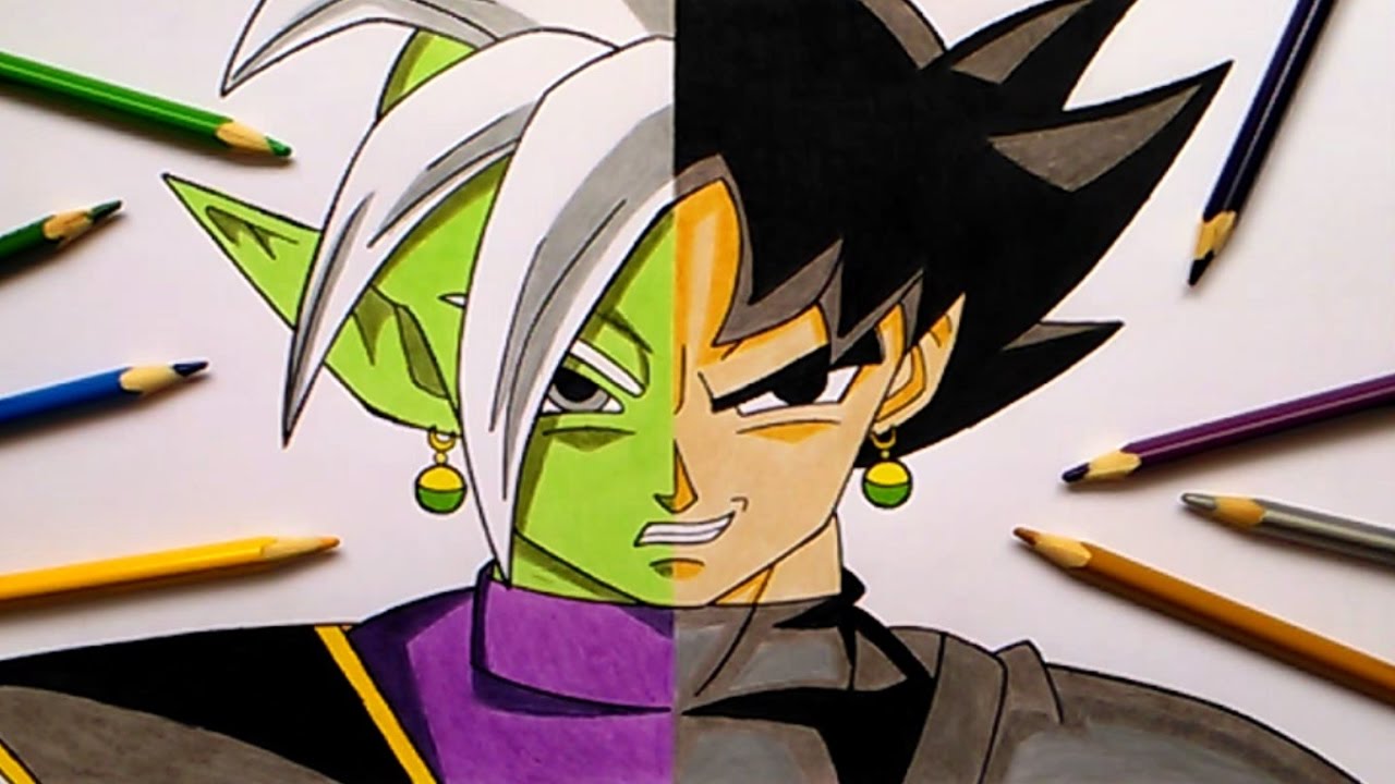 Goku Black vs Zamasu - Speed Drawing (Dragon Ball Super) - YouTube