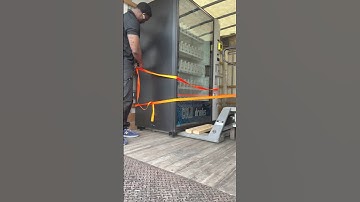 How This Guy Moves an 800 lb Vending Machine by Himself…