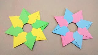 Cách gấp ngôi sao 8 cánh - Origami ninja star 8 point - Gấp Giấy Origami