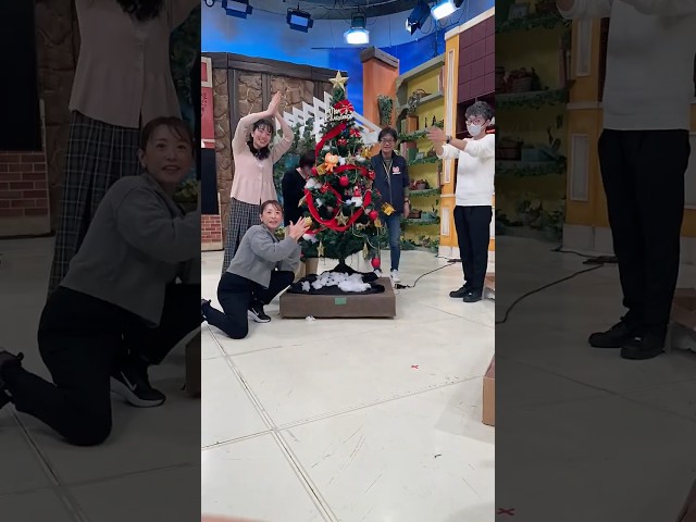 クリスマスツリー作りました！　#テレビ信州 #ゆうがたgetevery